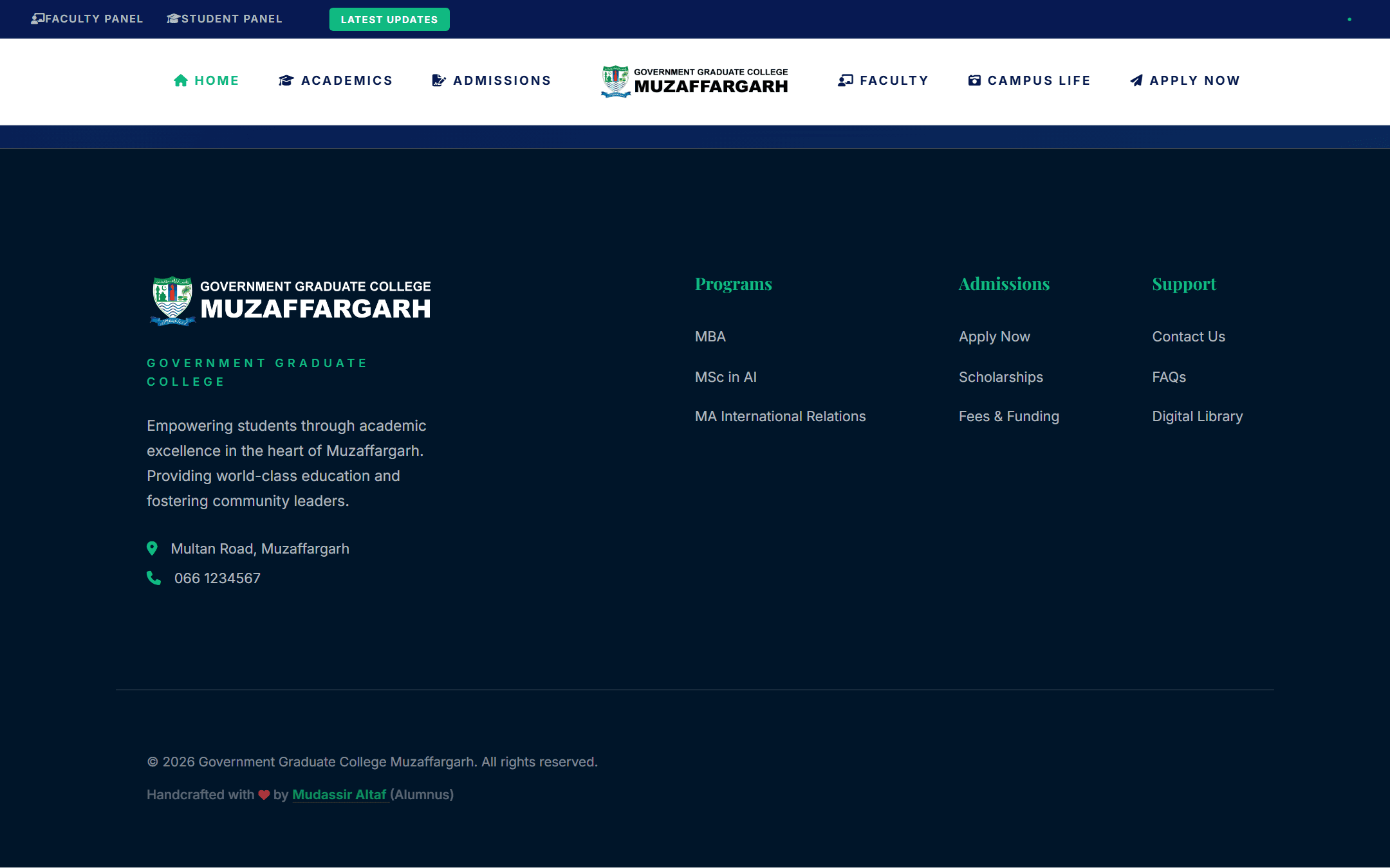 Govt Graduate College Muzaffargarh — feature 4